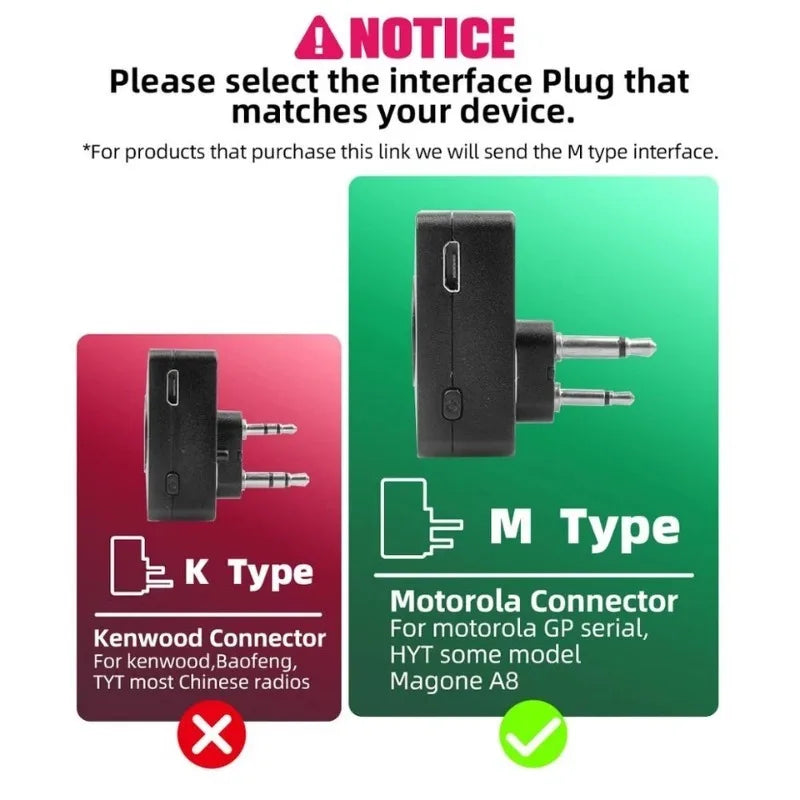 Bluetooth Earpiece Headset with PTT MIC for Moto CP200 CP200D CP185 CLS1410 CLS1110 BRP40 DTR650 RDU2020 RDU4100 Yaesu FT-4XR